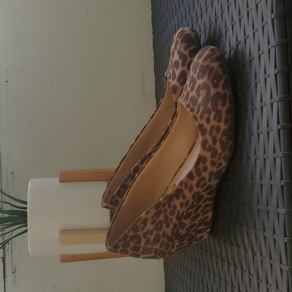 Leopard Print Wedge